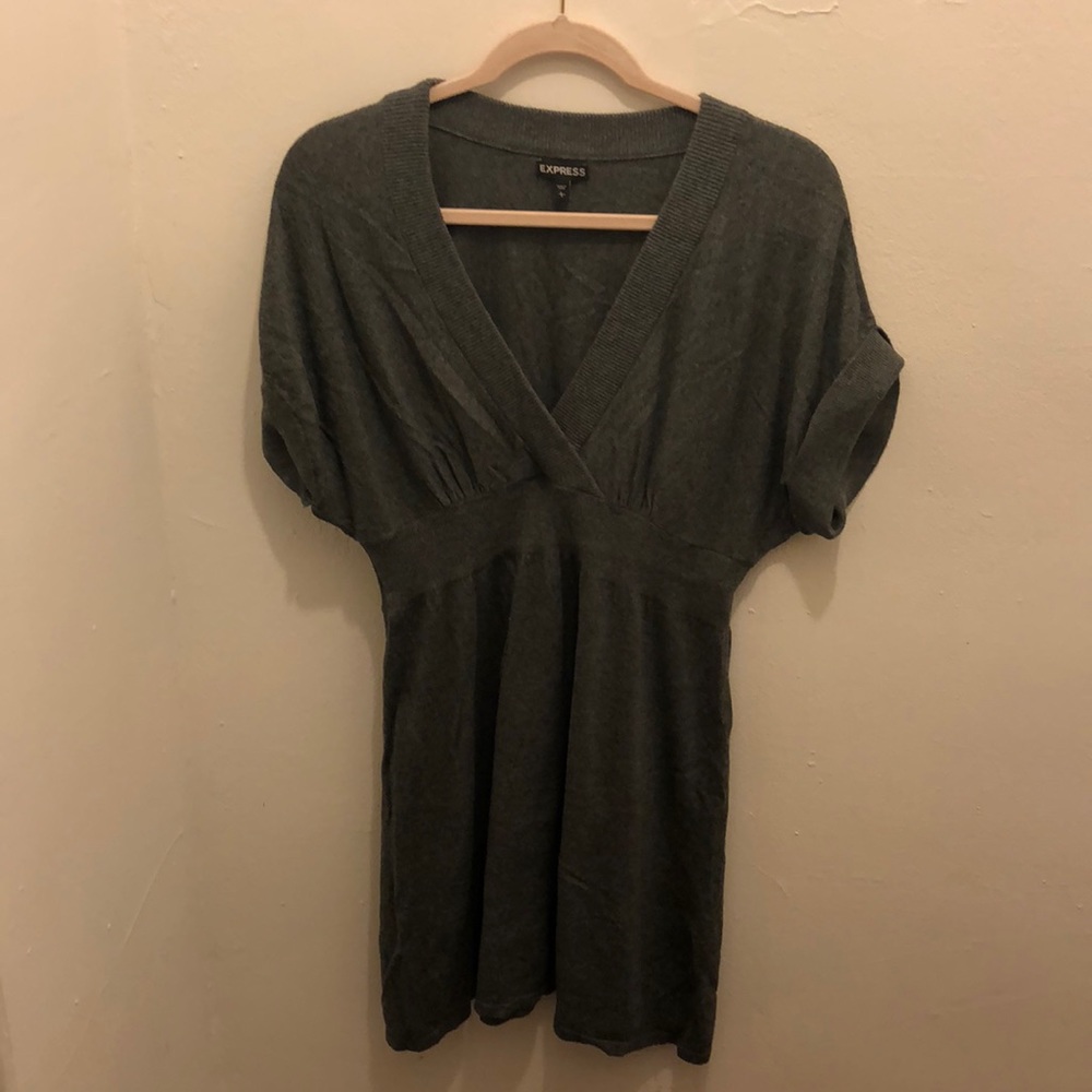 Express grey sweater dress